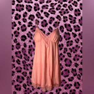 Victoria’s secret Orange Negligee Lingerie Slip Dress